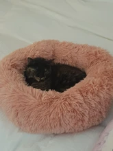 Cama redonda para gatos, nido de gato durmiendo cálido, felpa larga suave para canasta para perros, productos para mascotas, cojín, alfombrilla cama para mascotas, casa para gatos, animales, sofá