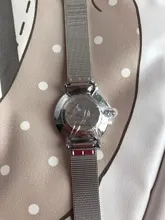 SK-Reloj de pulsera superfino para mujer, de malla plateada, de acero inoxidable, informal, de lujo, 2020