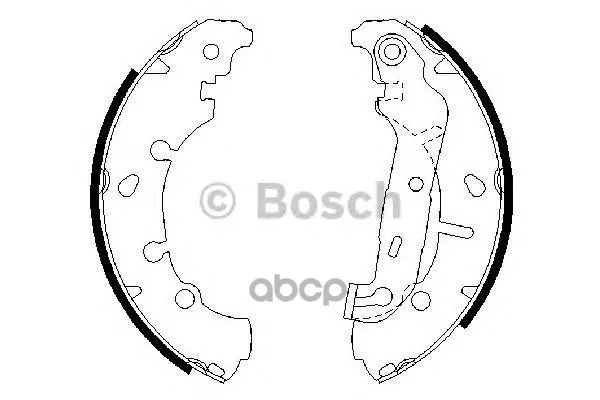 Колодки Тормозные Барабанные Ford Fiesta 1.25-1.8d 95-/Fusion 1.25-1.6d 00-/Mazda 2 03- Bosch арт. 0986487599