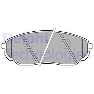 Колодки дисковые п.\ KIA Sorento 2.4i/3.5i/2.5CRDi 02 DELPHI LP1