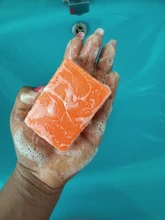 Jabón blanqueador de Ácido Kójico, jabonera que aclara la piel de la cara, con cubierta negra oscura