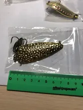 Goture 1PC Fishing Lure Metal Spoon Spinnerbait Double Rotating Hard Artificial Baits