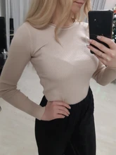 Suéter coreano mujeres suéteres de punto para las mujeres de manga larga básica suéter blanco de talla grande otoño mujer jerséis de punto, suéter XL