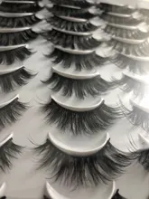 SEXYSHEEP-pestañas postizas 3D naturales, Kit de maquillaje, extensión de pestañas de visón, 8/20 pares, 15-20mm, venta al por mayor