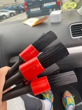 5 uds detallado de coches cepillo de limpieza automática de la limpieza del coche detallando conjunto tablero de salida de aire cepillo limpio herramientas de lavado