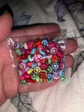 100 Uds 7mm sonrisa cara perlas acrílico de forma ovalada espacio cuentas para fabricación de joyería DIY encantos brazalete collar