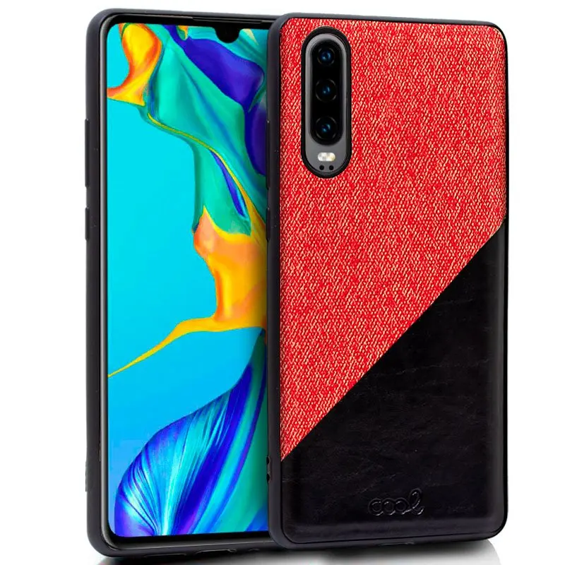 Чехол для huawei P30 двухцветный красный|Бамперы| |