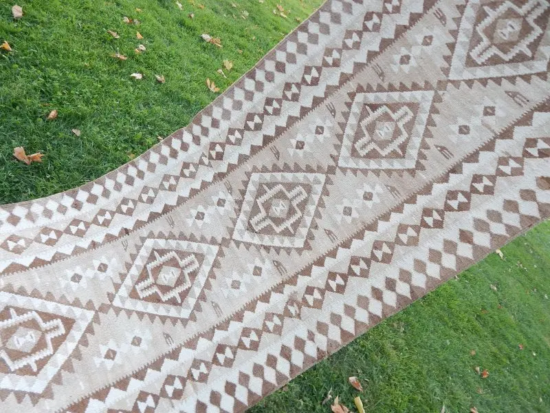 Boho кочевой Kelim ковер Runner 3'1'' X 8'5''/95x257 см