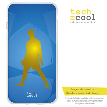 

FunnyTech®Silicone Case for Huawei P10 Lite L Design CR7 Ronaldo version Blue/yellow