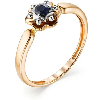 

Alcor ring with 1 sapphire in red gold