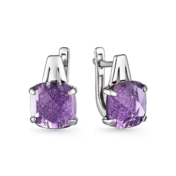 

Silver earrings with cubic zircon