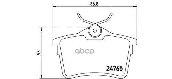 Колодки Тормозные Задние Brembo P61084 Brembo арт. P61084