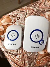 Timbre de puerta inalámbrico FUERS M557, 433Mhz, para hogar, bienvenida, 150M de largo, 32 canciones