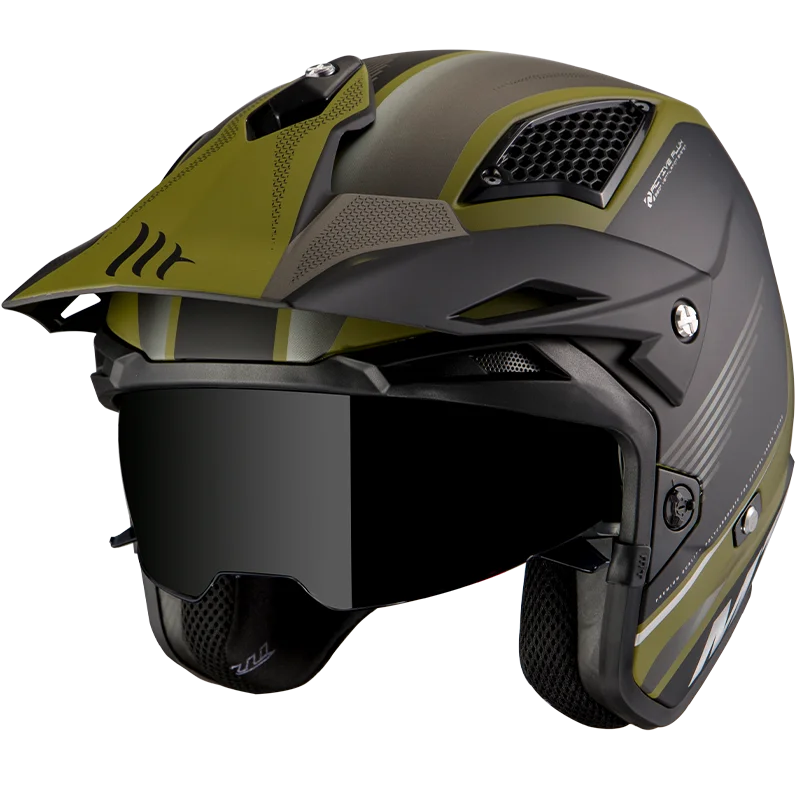 CASCO MOTO, CASCO PARA MOTO, MARCA MT TRIAL DISTRICT SV VERDE Y NEGRO|Cascos| - AliExpress