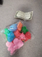 Bathing-Toy Float Swimming-Water-Toys Squeeze Animals Soft-Rubber Colorful Baby Sound-Squeaky