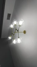 Modern Led Chandeliers Lighting Glass-Ball Hanging-Lamp LOFT Bedroom Indoor-Decor Living-Room