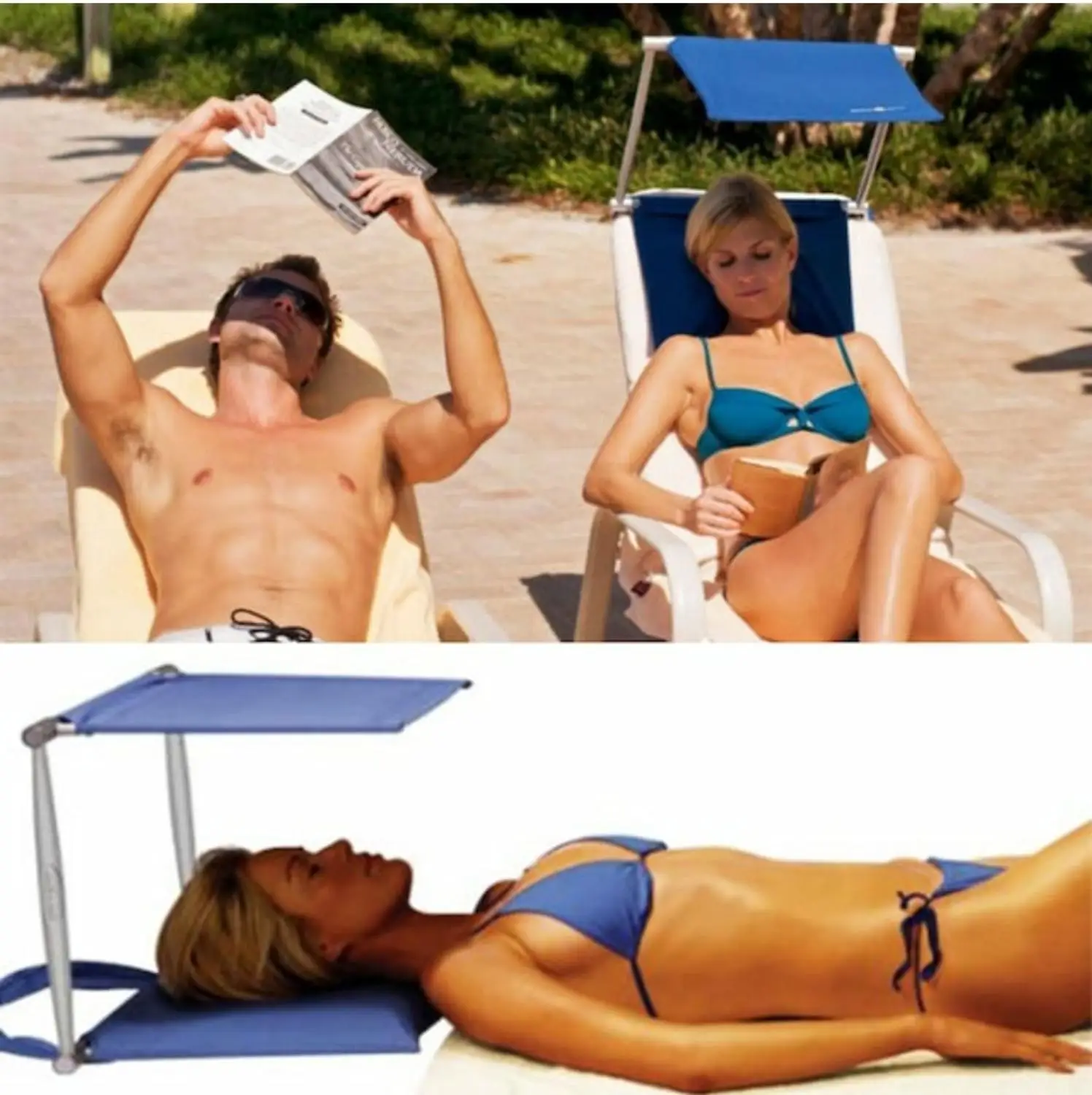Portable Beach Sun Shade &amp Cushion Pool and Outdoor Sunshade Providing UV Protector Sunburning Fast Shipping |