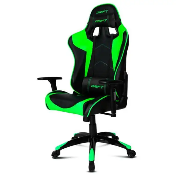 Игровое кресло DRIFT DR300BG 90-160 ° пена черный зеленый