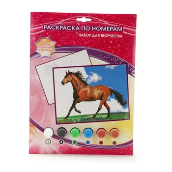 

Set for creativity "coloring by numbers" horse "multiart 6033pb5