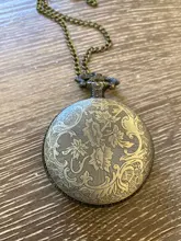 Reloj de bolsillo Vintage Steampunk para hombre y mujer, diseño de mapa de Australia, cadena de reloj de bolsillo Retro, regalo, joyería, collar