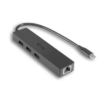 

I-TEC USB-C SLIM HUB + GLAN USB-C 3 PORT USB 3.0 HUB + GLAN