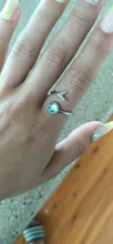 Anillo ajustable con forma de luna y cola de Plata de Ley 925 auténtica para mujer, joyería fina con personalidad, accesorios elegantes para fiesta