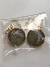 Pendientes personalizados con foto para mamá, papá, bebé, niños, abuelo, padres, diseño de logotipo, joyería para regalo de aniversario familiar