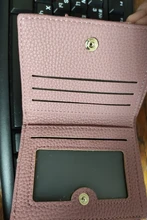 Cartera de piel sintética suave para mujer, cartera amarilla de marca, monedero Mini con broche, tarjetero, billetera corta, Bolso pequeño Delgado, llavero con cremallera