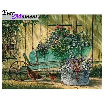 

Ever Moment Diamond Painting Mosaic Picture Beautiful Yard Natural Scenic Beauty Art Craft Home Decor Diamond Embroidery 5L744