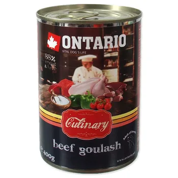 

Ontario canned food for dogs "goolash of beef" 0,4 kg x 6 PCs