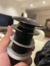 Drain Sink Overflow Bathroom Basin Stainless-Steel Black No-Hole Kitchen Gold with Matte