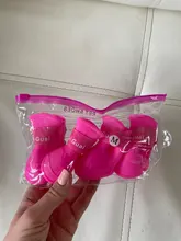 Zapatos para mascota de perro de lluvia, 4 unidades/lote S/M/L, botines de goma antideslizantes, impermeables, para perros y gatos