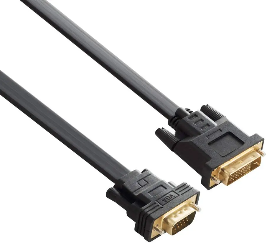 Активный DVI в VGA Baolongking 24 + 1 DVI-D M к Male с чипом плоский кабель адаптер конвертер для