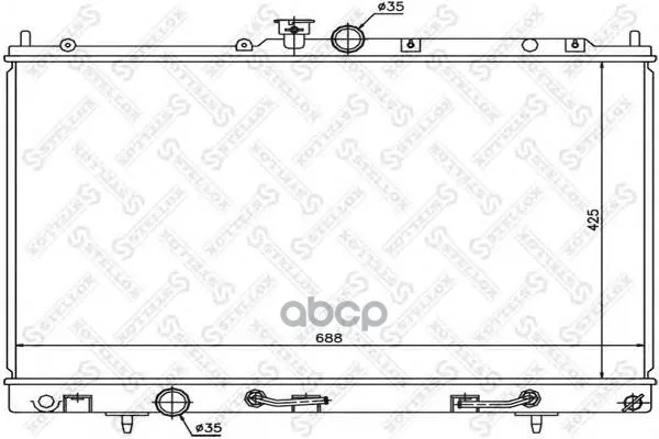 10-25348-Sx_радиатор Системы Охлаждения! Акпп Mitsubishi Outlander 2.4 03 Stellox 1025348sx Stellox арт. 1025348SX