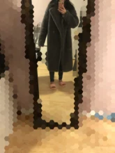 Jacket Coat Parkas Trench Real-Sheep-Fur PUDI Over-Size Women Wool New Girl Solid CT817
