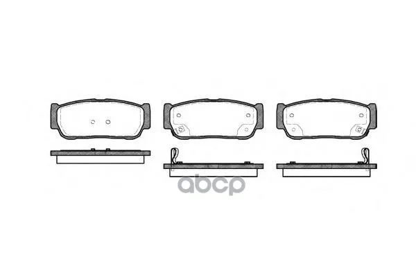 1063 02_!Колодки Дисковые З Kia Sorento Jc 2.4-2.5crdi 02, Ssansyong Kyron 2.0di/Rodius 2.7di 05 Remsa 106302 Remsa арт. 106302