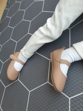 Zapatos básicos Mary Janes para niñas, zapatillas informales antideslizantes, de cuero, color negro