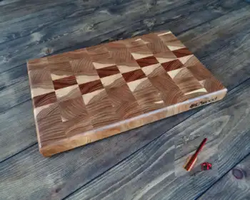 

End cutting board karagach, handmade ns11403/39*25*3.2 cm