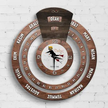 

Personalized Professional Submersible Infinite Mayan Calendar Wooden Wall Clock