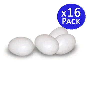 

Eggs plastics hens. Pack 16 units