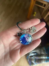 Llavero personalizado con foto de perro, colgante de cristal de perro y amor, Mini llavero de corazón, llave de coche, regalo de recuerdo