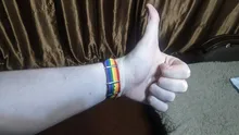 Ins-Pulseras tejidas con arcoíris para hombres y mujeres, pulseras LGBT para homosexuales, bisexuales, tejidas, trenzadas, orgullo, joyería de amistad
