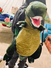 Mochila 3D de dinosaurio para padres e hijos, bonita mochila de felpa con viñetas de animales, bolsa de dinosaurios, regalo para niños