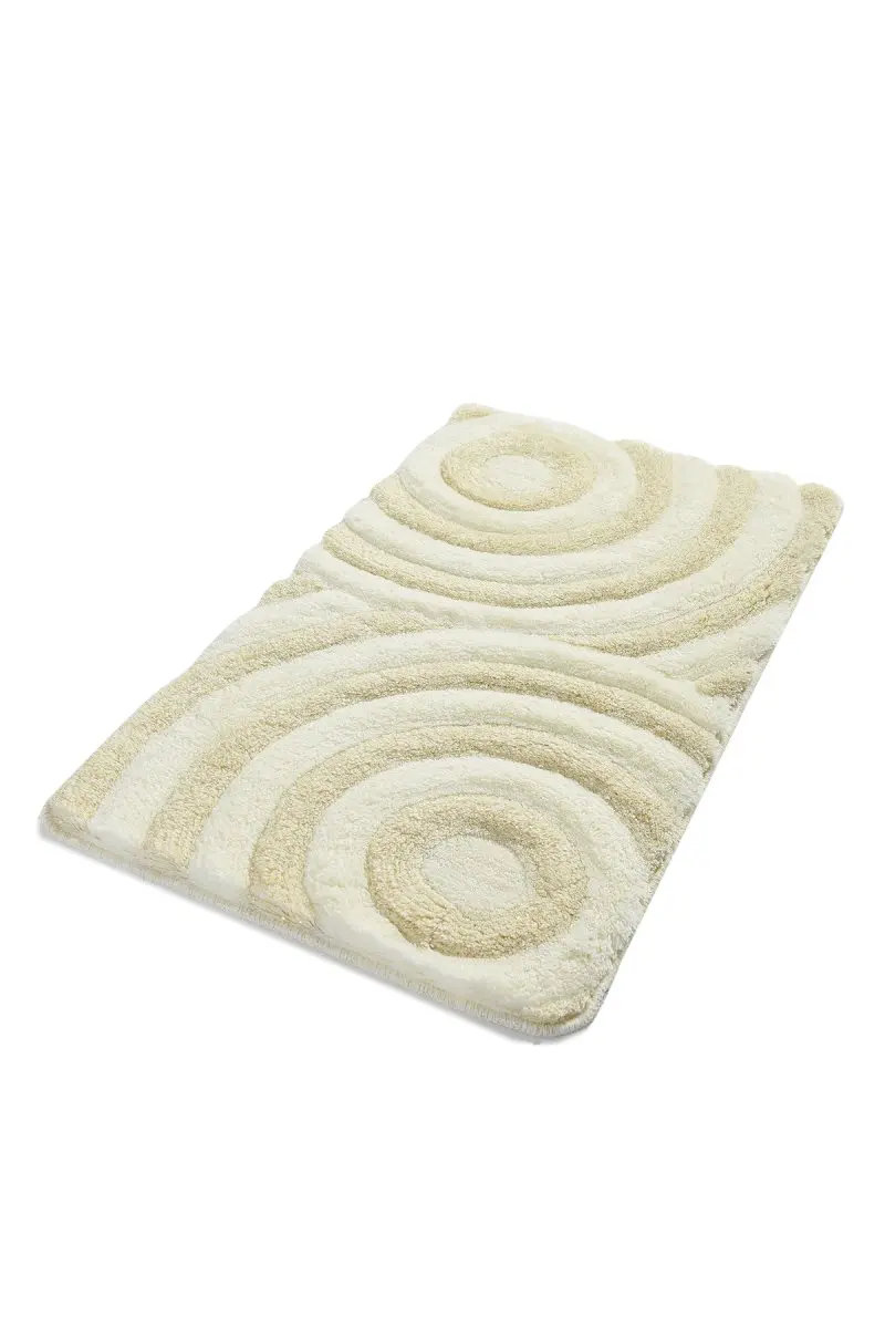 Bath Mat-mats | Mat Bath Mats Non Slip Anti Mould Mats Ivory Wave 60X100 Cm