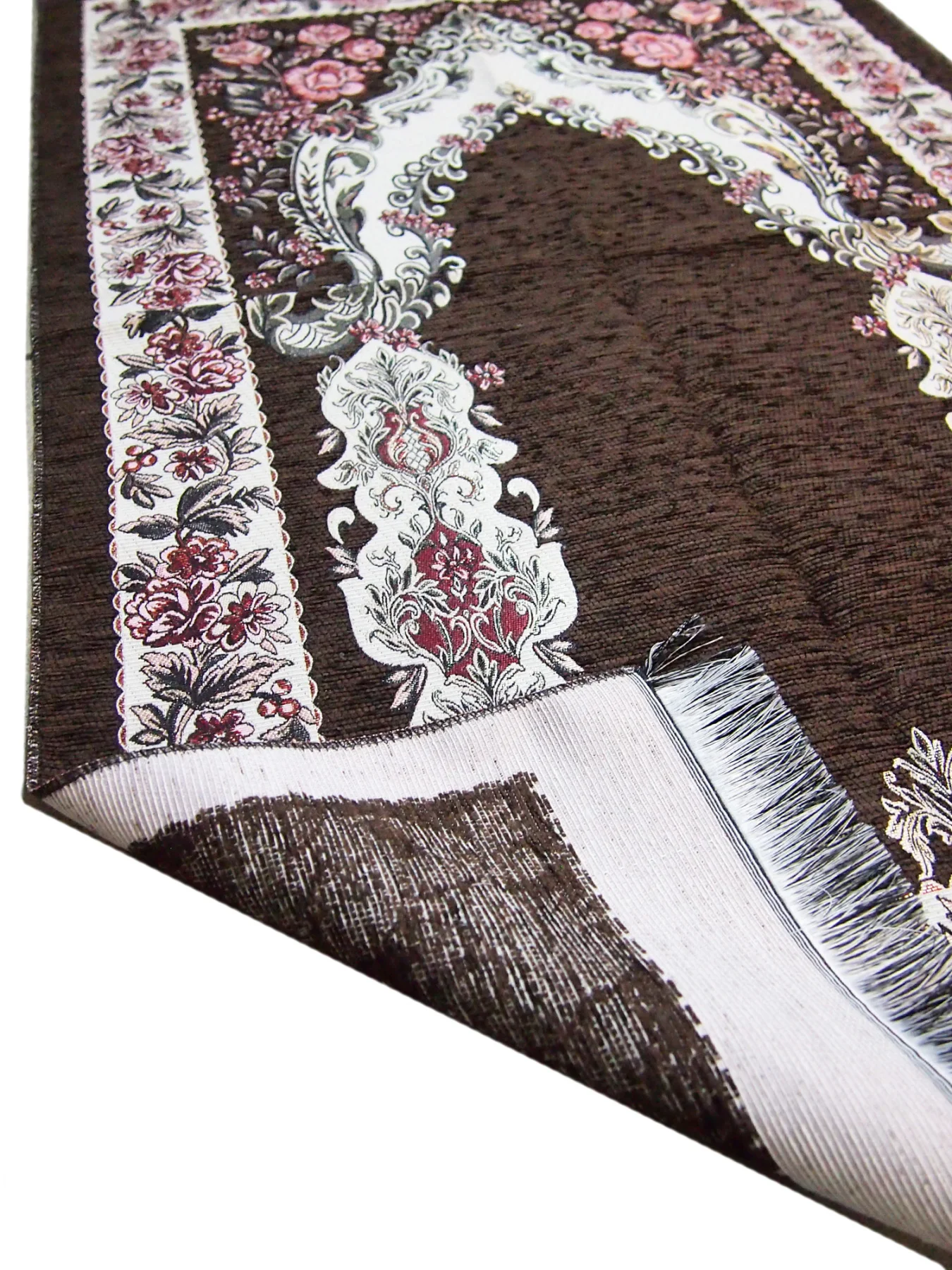 Люкс синель молитвенный коврик красный | Дом и сад