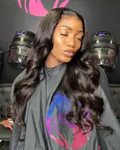 Peluca de onda de encaje Frontal para mujer, cuerpo 13x4, cabello humano Remy peruano, prearrancado con pelo de bebé, peluca de cabello humano con encaje Frontal 150%