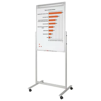 

Board-flipchart "2x3" magnetic marker 70x104 cm, two-sided, mobile stand, TF14