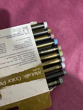 Rotuladores metalizados para escritura, bolígrafos artísticos de tinta permanente, apto en papel, piedra, vidrio, pared, 10 unidades/lote