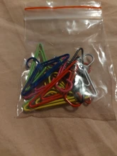 Clips de papel en forma de Mini percha, Material de Metal, Kawaii, marcador, para oficina, escuela, papelería, Clip de marcado, 10 Uds.