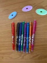 5 uds Neutral pluma borrable borrador especial mezcla enviar elíptica de plástico de goma para borrar de estudiante estudio papelería de la Oficina de la escuela suministros